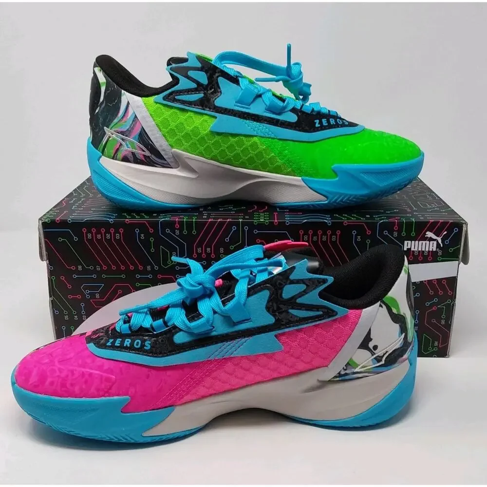PUMA Scoot Zeros II 2K Mismatched Basketball Shoes Kids 7Y 311362-01 NIB